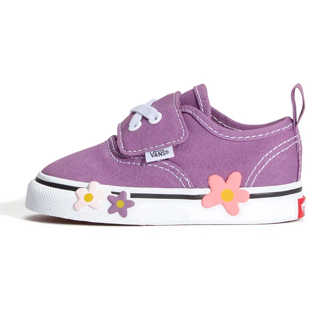 Кроссовки Authentic Elastic V Flower Vans, фиолетовый — фото 2