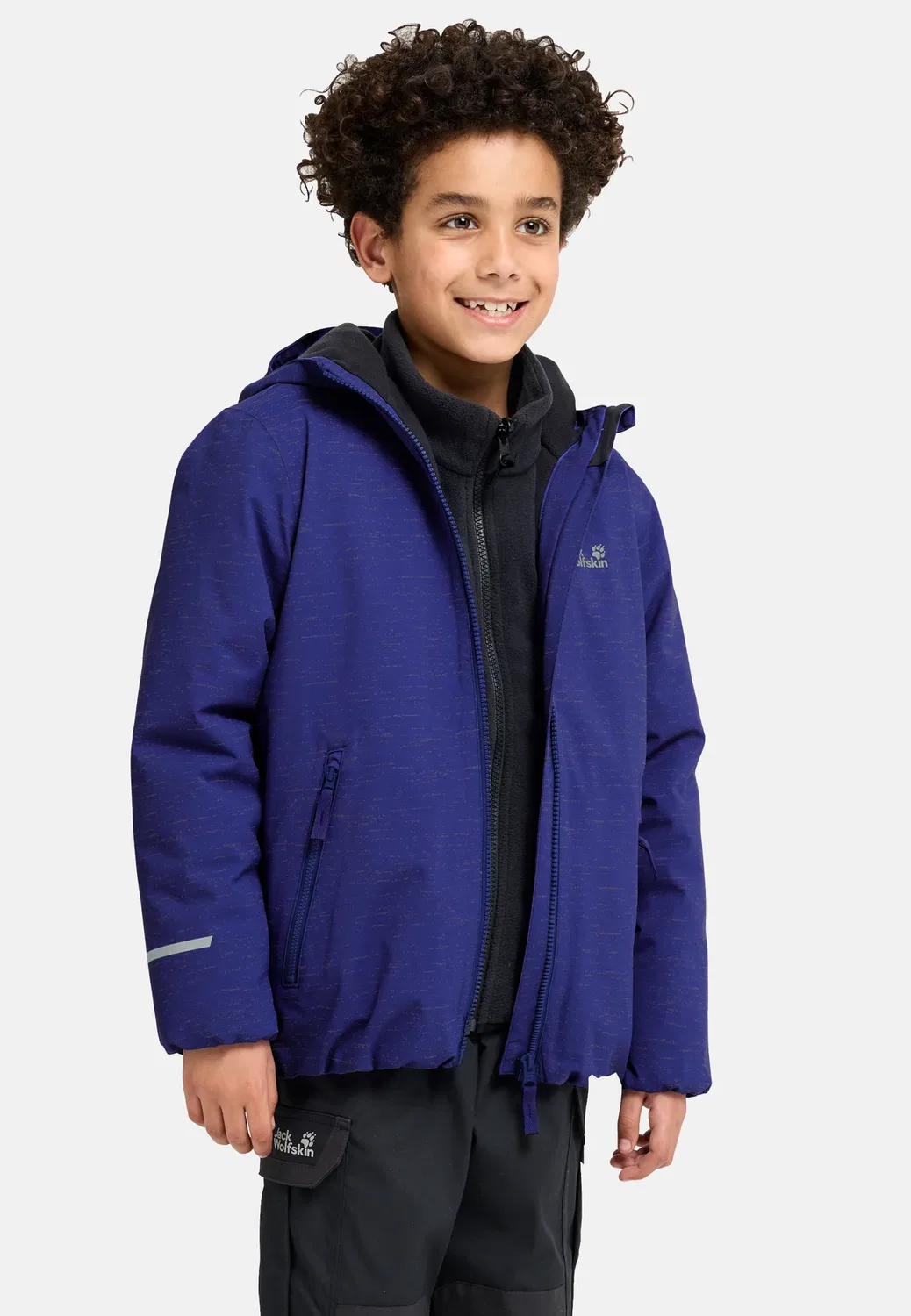 Куртка Go glow унисекс из софтшелла Jack Wolfskin, Glow Ink — фото 3