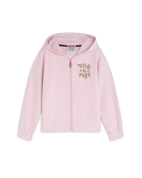 Детская толстовка для девочек с принтом Wild and Free Scotch & Soda, Lilac Snow