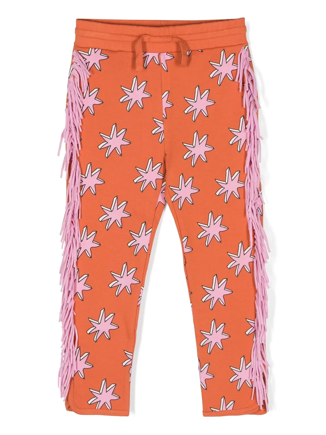 Штаны с бахромой Bright Stars Stella McCartney, оранжевый