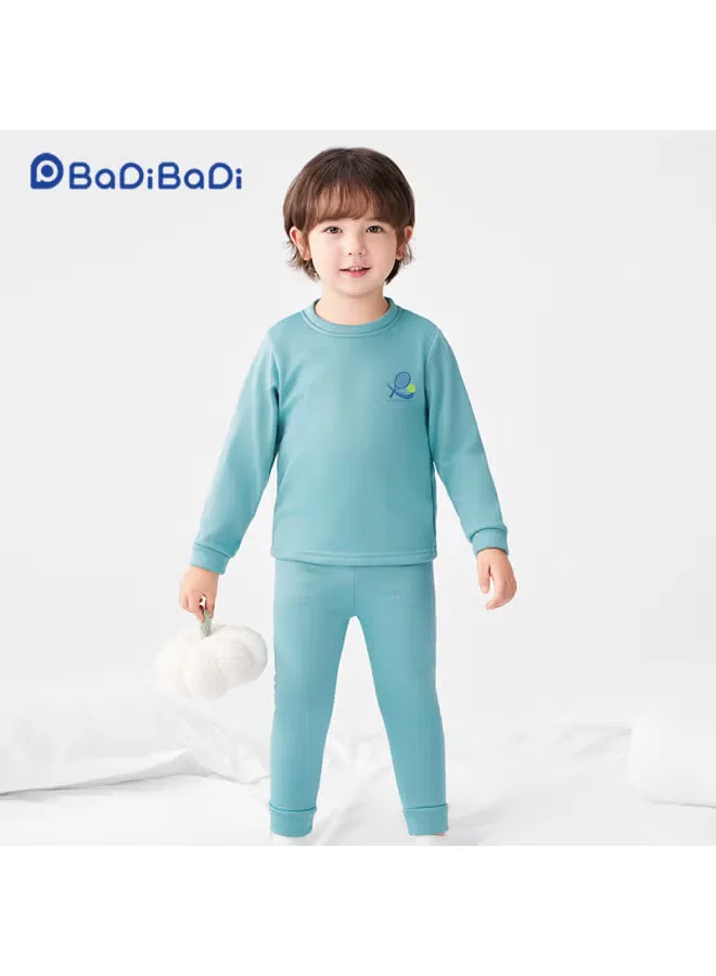 Комплект термобелья с начесом для дома пижама Blue Tennis Badibadi, синий