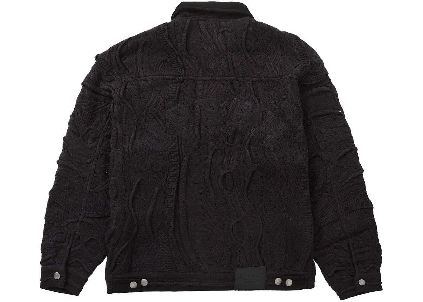 Мужская куртка с принтом Supreme Coogi Trucker Jacket Black — фото 2