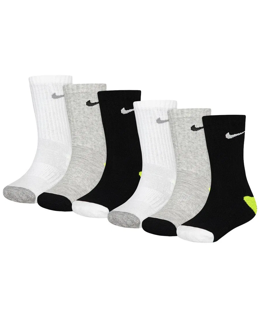 Комплект носков с принтом смайлики, 6 пар Nike, Gray Heather