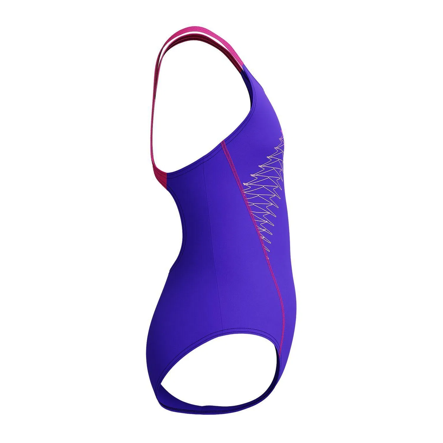 Детский цельный купальник для девочек Eco Medley Logo Medialist Speedo, Violett — фото 4