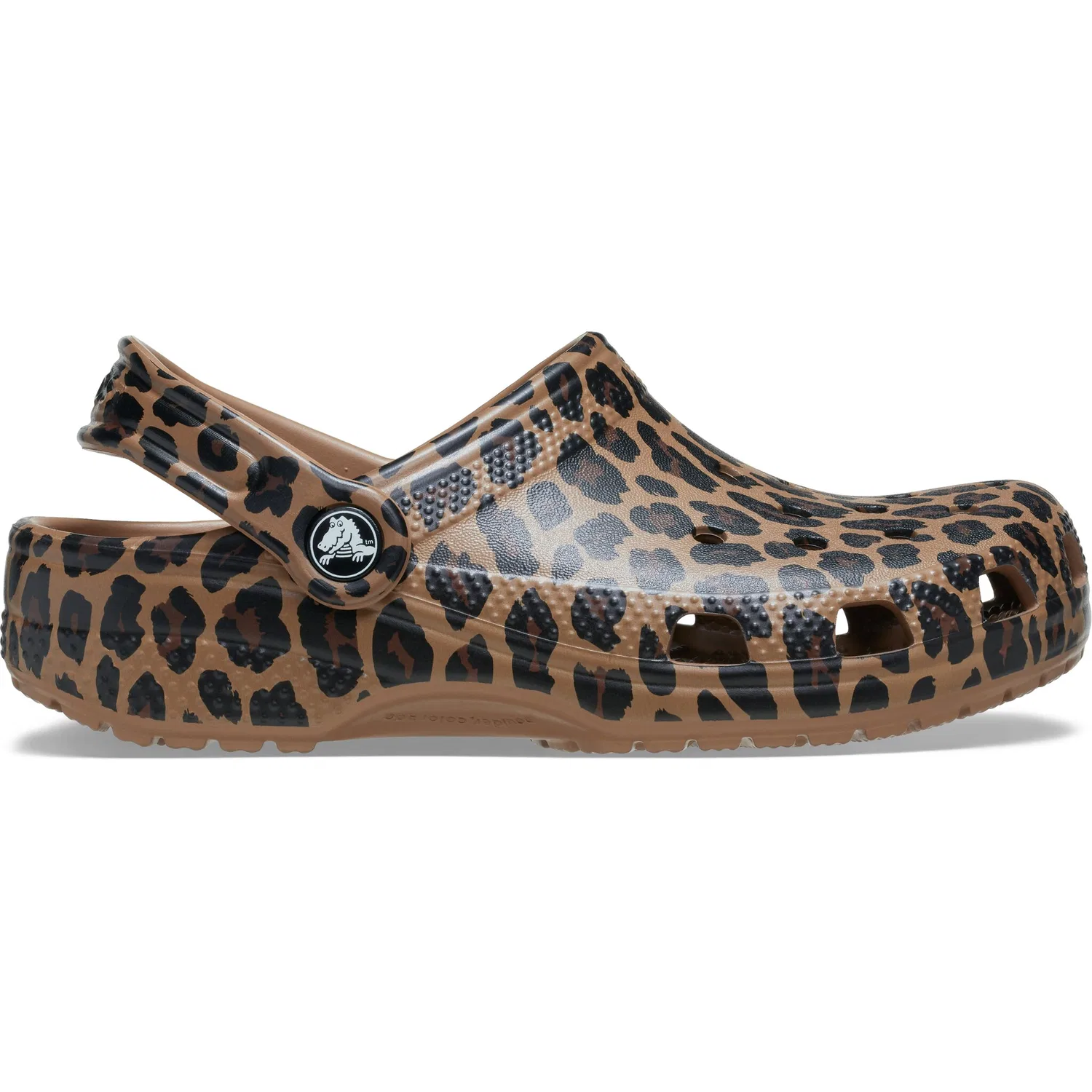 Детские сабо-клоги с леопардовым принтом Crocs, Brown Leopard — фото 4