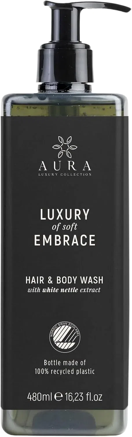 Гелевый очиститель AURA LUXURY COLLECTION, 12 шт по 480 мл, Белая крапива, Зеленый