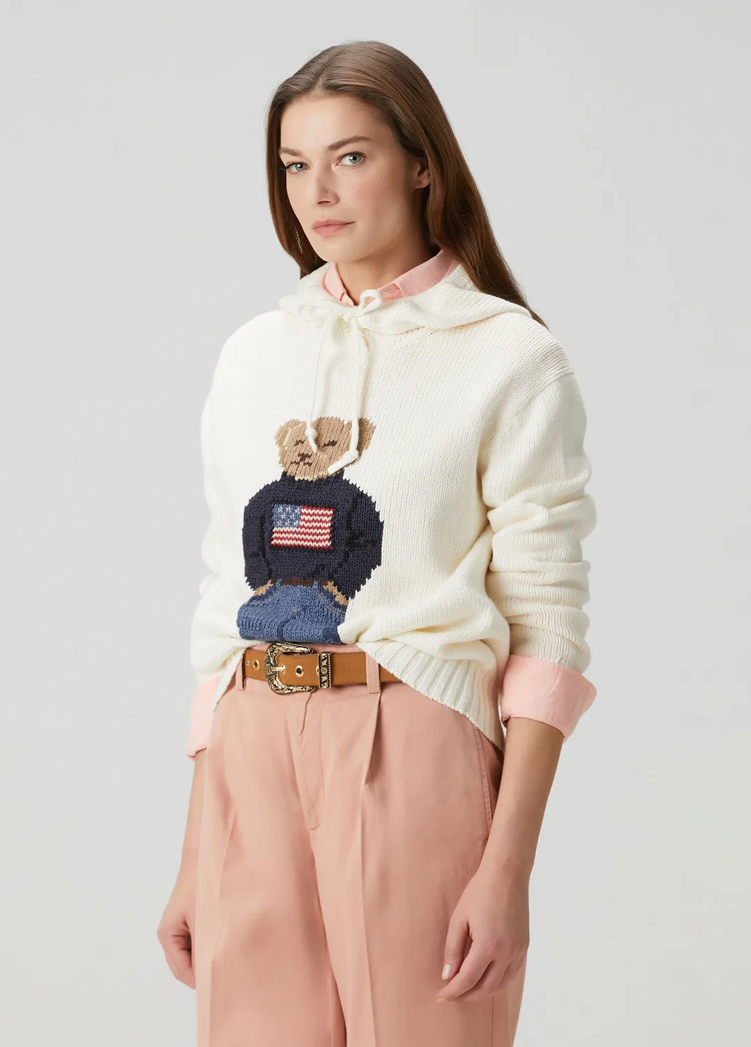 Трико с капюшоном Polo Bear Polo Ralph Lauren, кремовый