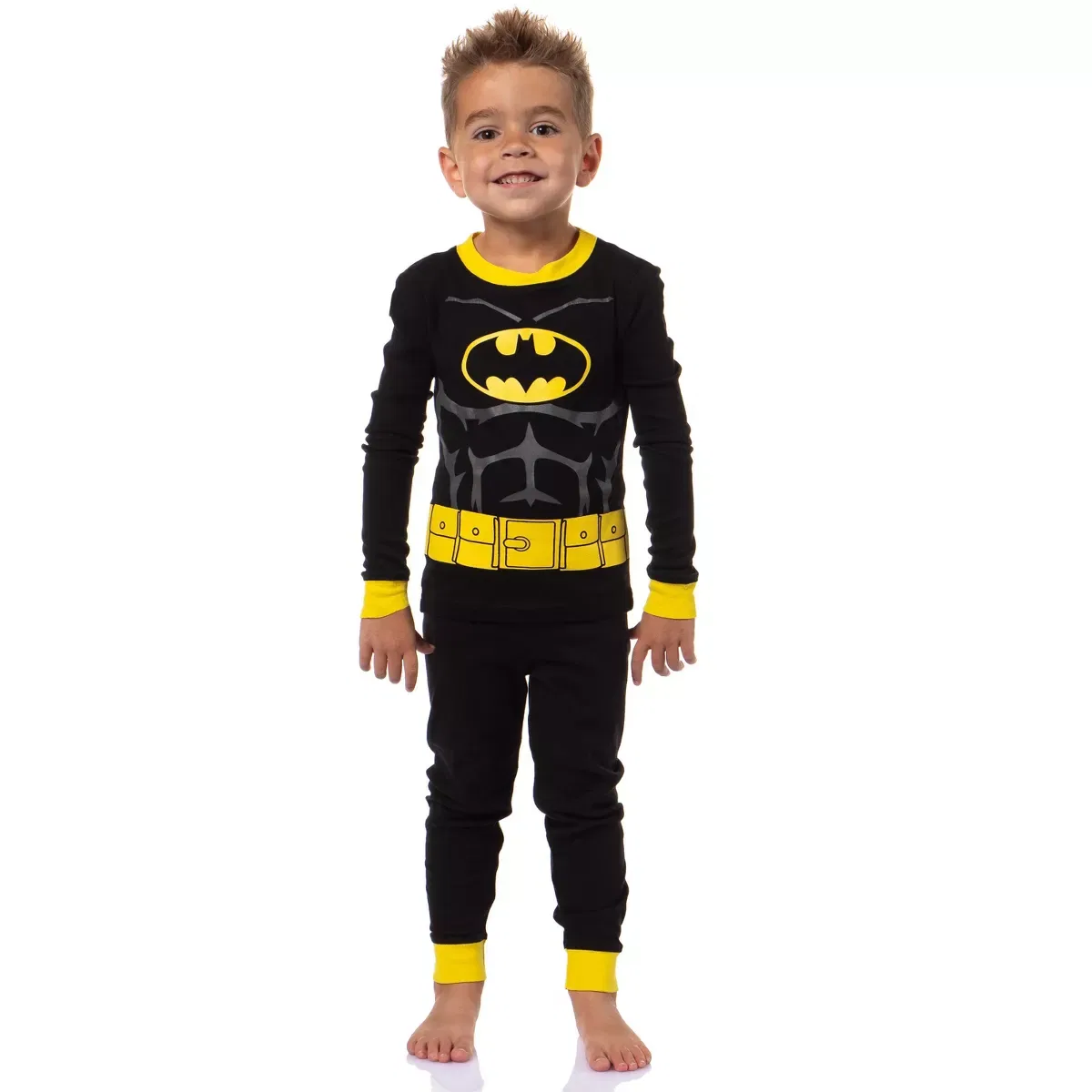Детский комплект пижам для мальчиков с супергеройским дизайном INTIMO, Black
