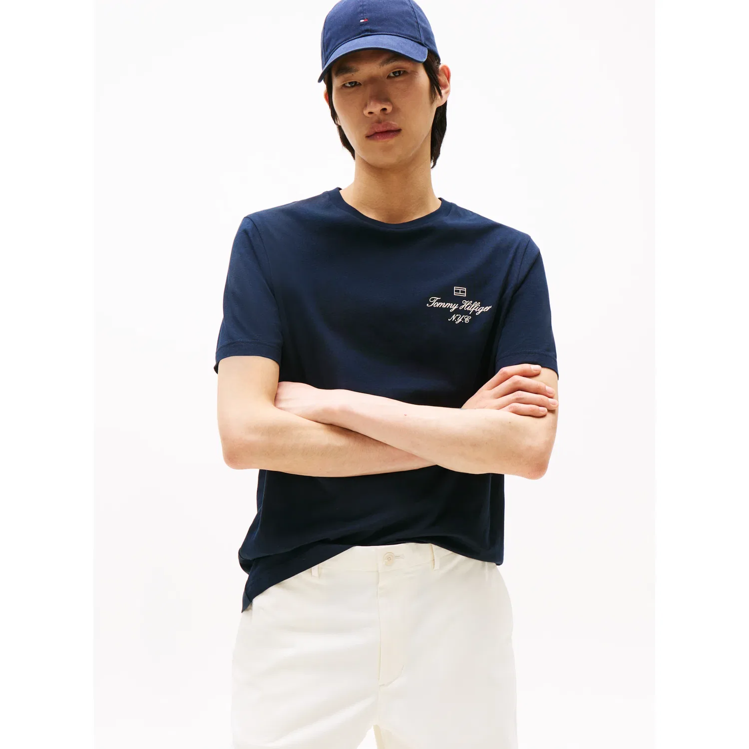 Мужская хлопковая футболка с логотипом Tommy Hilfiger, Desert Sky