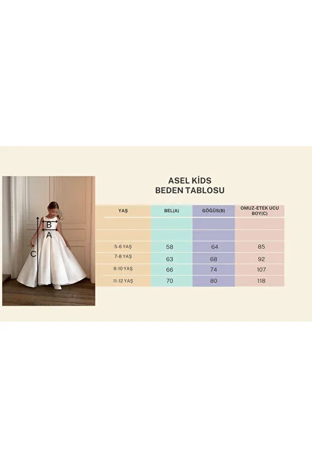 Детское платье для девочек с одним плечом Asel Kids, Blue — фото 2