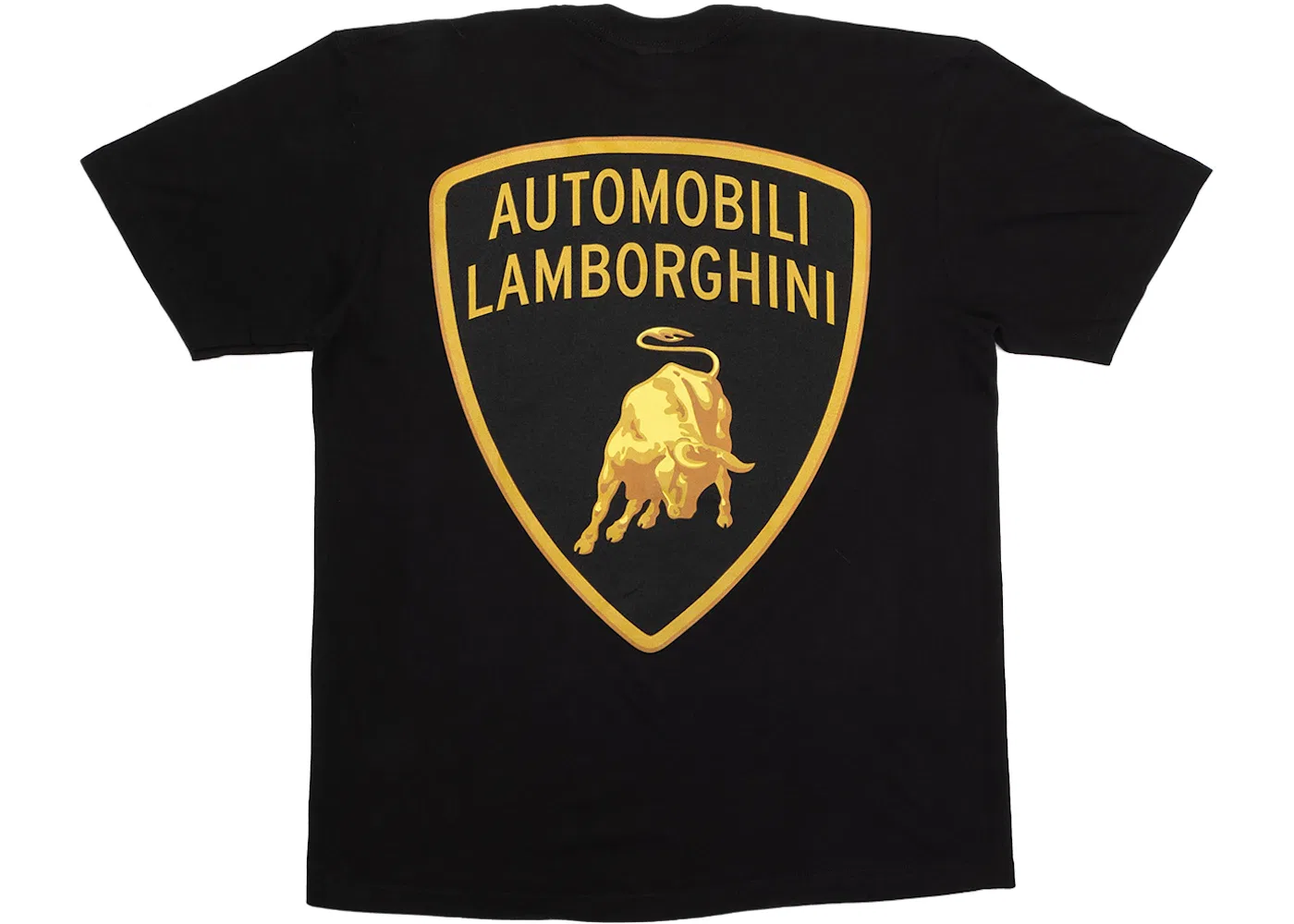 Мужская футболка с принтом Supreme Automobili Lamborghini Tee Supreme, Black — фото 2
