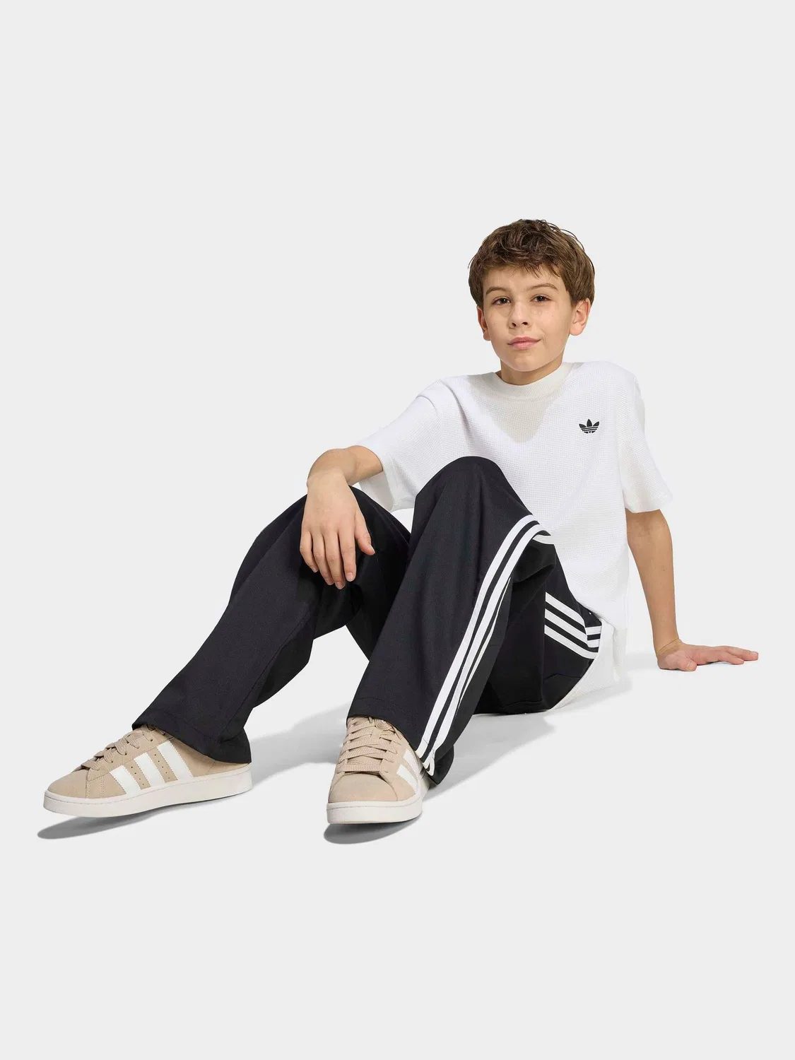 Футболка вафельная Regular, adidas Originals, белый — фото 3