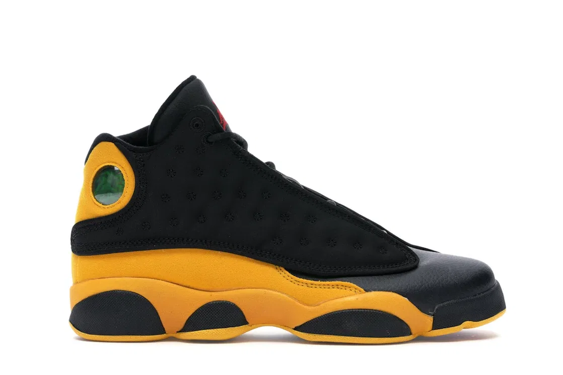 Детские кроссовки Lifestyle с принтом Jordan 13 Retro Jordan, Black/University Red-University Gold