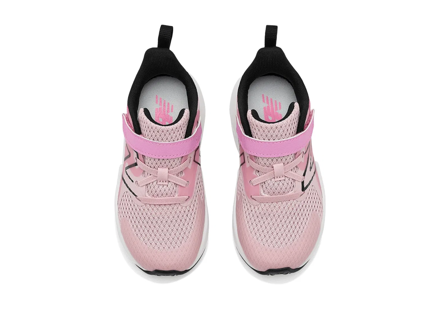 Кроссовки Rave Run Hook-And-Loop (для младенцев и малышей) New Balance Kids, Pink Chalk/Signal Pink — фото 3