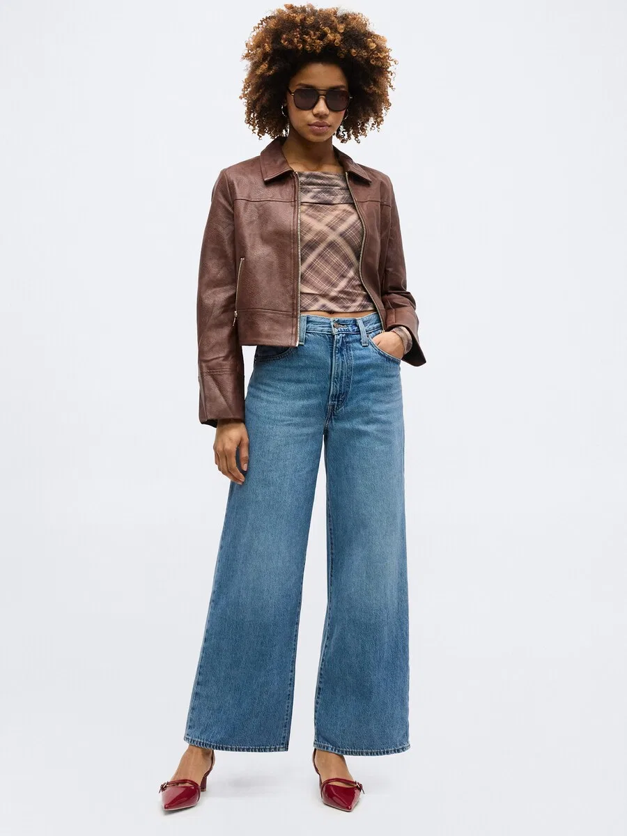 Джинсы LEVI'S Wide leg Jeans 'CINCH WIDE LEG' синего цвета — фото 4