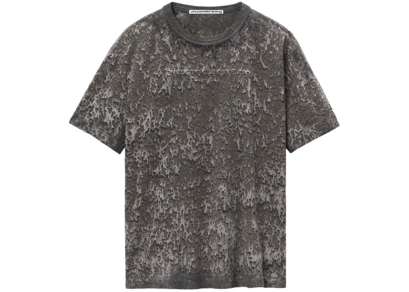 Футболка с принтом Alexander Wang Tee, Steel Grey