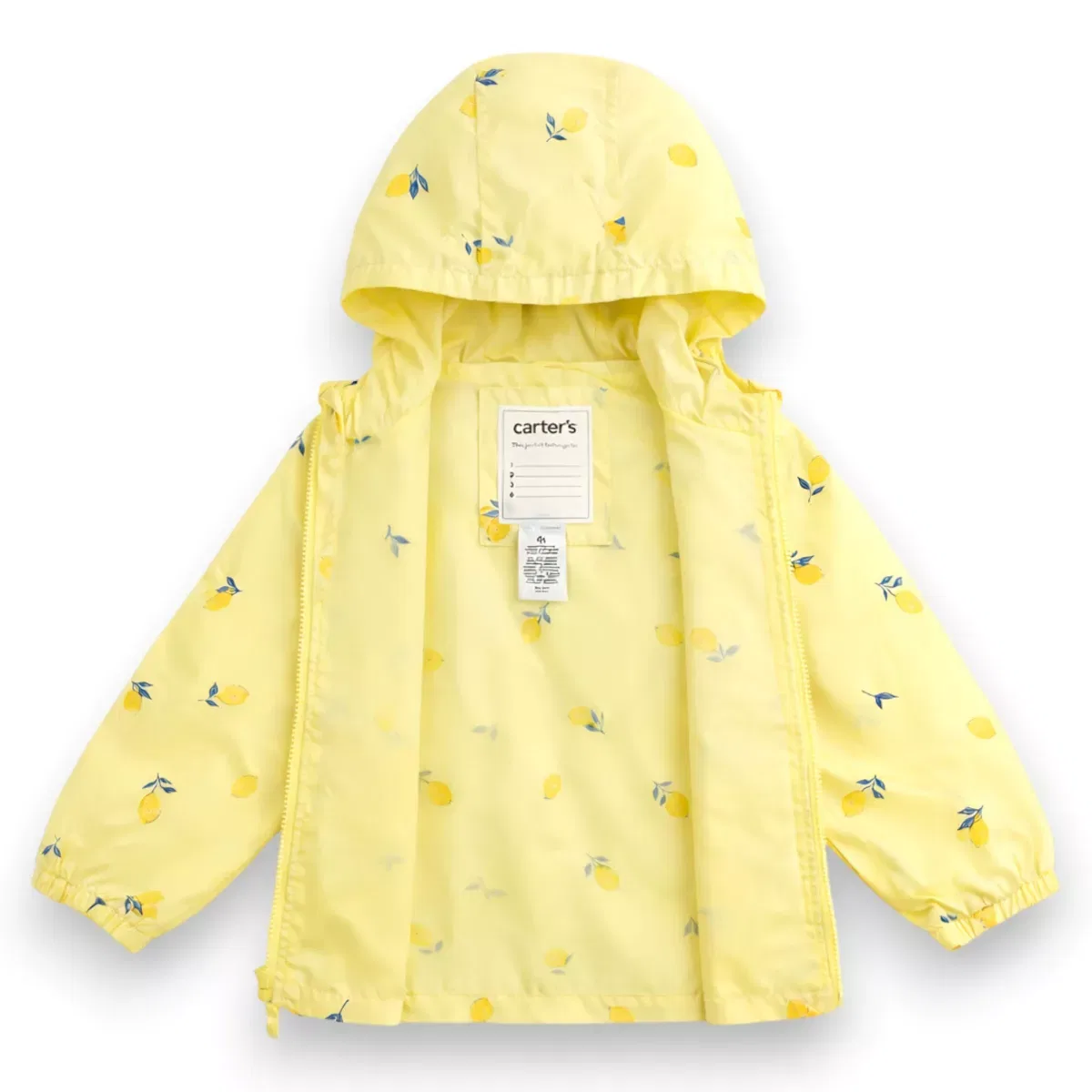 Детское платье-дождевик для девочек Her Favorite Transitional Windbreaker Carter's, Lemon — фото 2