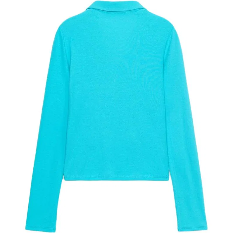 Женский вязаный жакет с отложным воротником Iron Blue, ZARA — фото 3