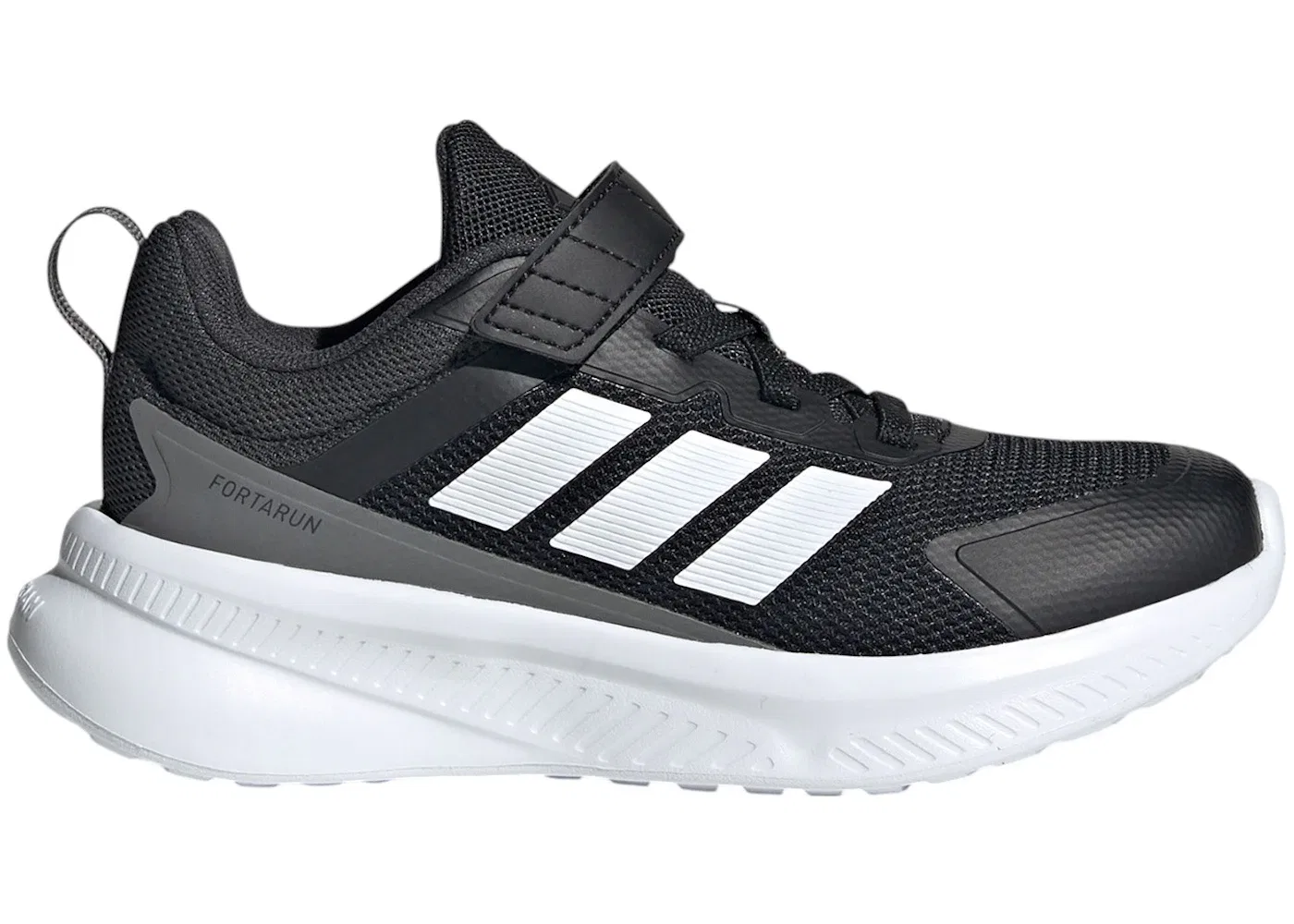 Детские кроссовки спортивные Adidas Fortarun 4.0, Core Black Cloud White Carbon