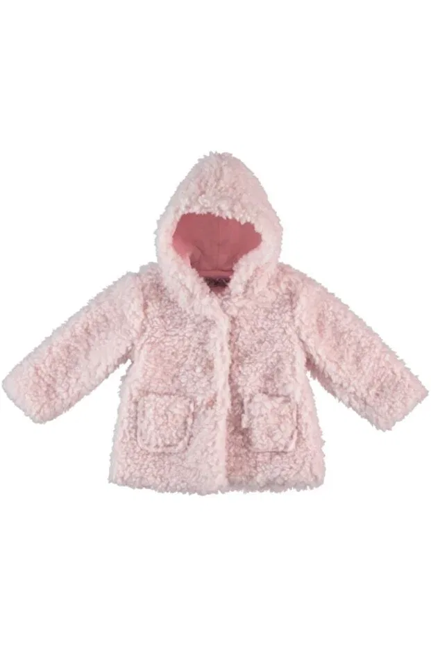 Детское пальто из искусственного меха для девочек Monna Rosa, Pink