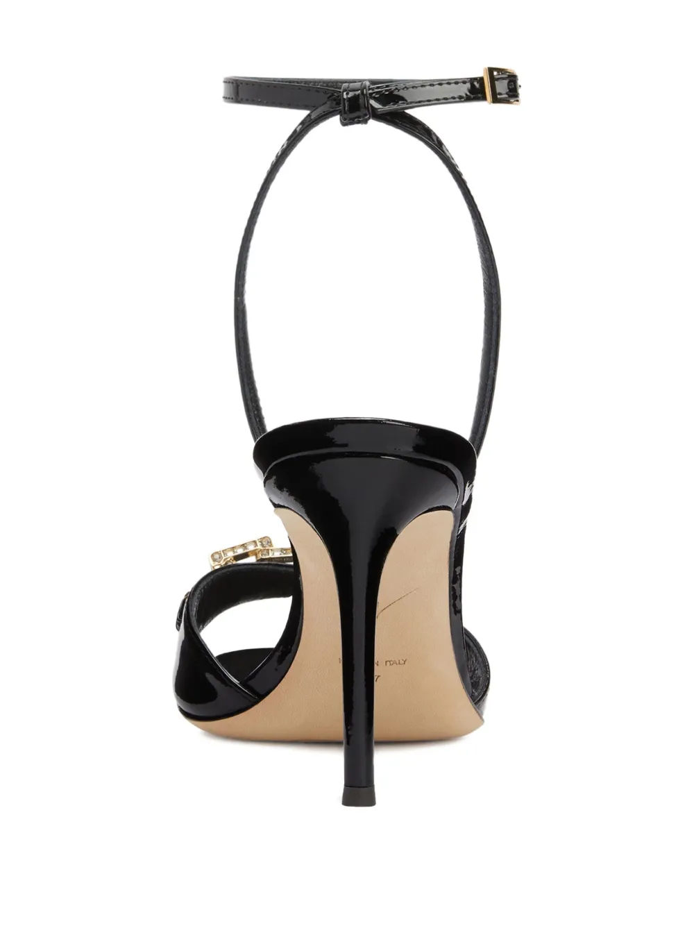 Сандалии Evry, украшенные кристаллами Giuseppe Zanotti, черный — фото 4