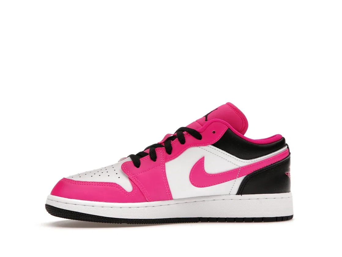 Детские кроссовки Lifestyle с низким верхом Jordan 1 Low Jordan, Fierce Pink/Black/White — фото 3