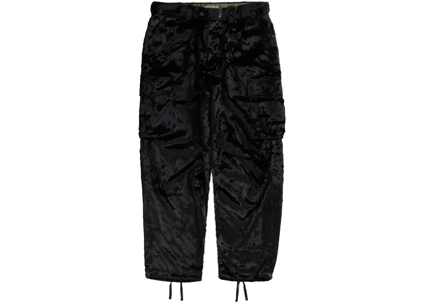 Мужские брюки из искусственного меха Supreme Yohji Yamamoto Faux Fur Cargo Pant, Black