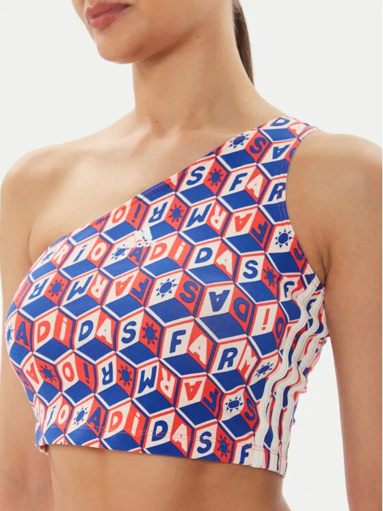 Топ regular fit FARM Rio Adidas, мультиколор — фото 4