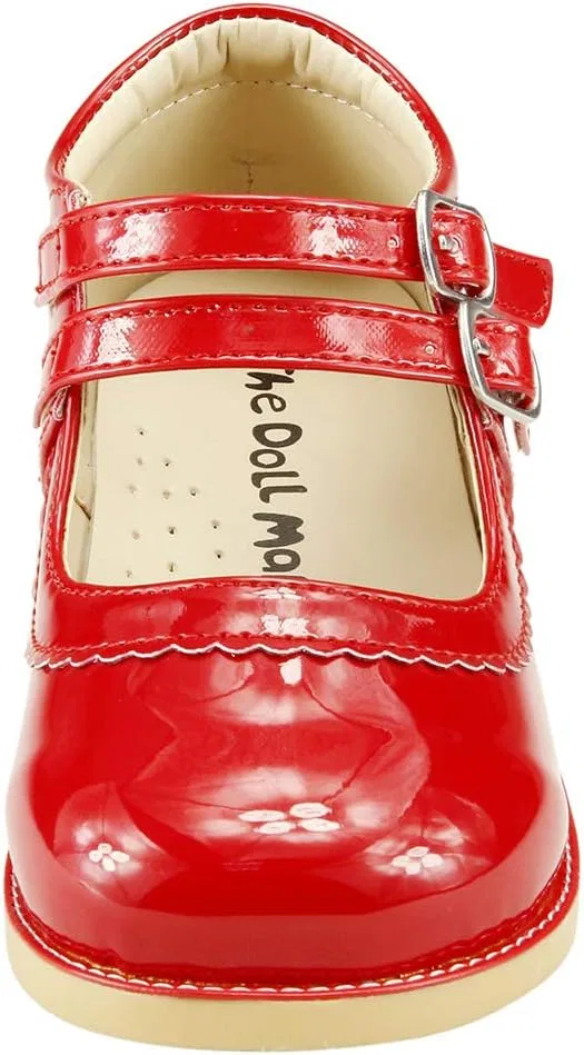 Детские туфли Мэри Джейн для девочек The Doll Maker, Glossy Red — фото 2