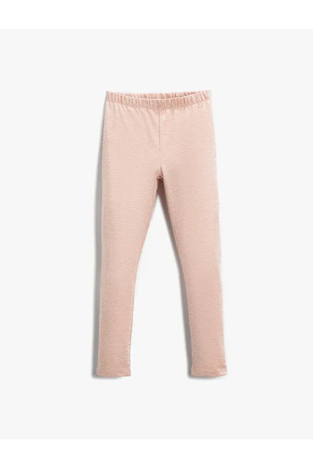 Детские леггинсы для девочек с пайетками Koton, Pink/258