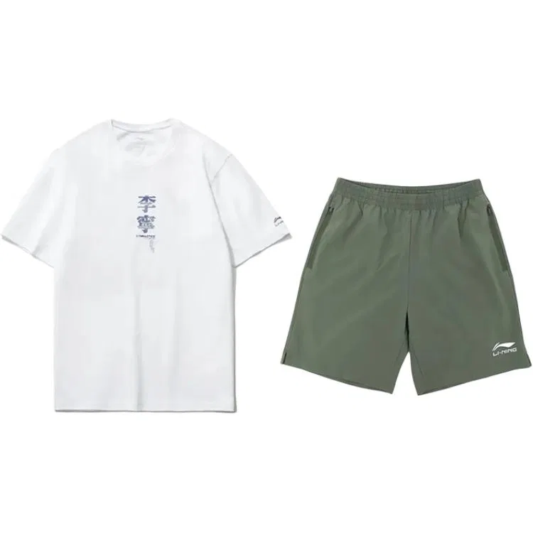 Детский комплект спортивной одежды с футболкой и шортами Li Ning Casual Sportswear Li-Ning