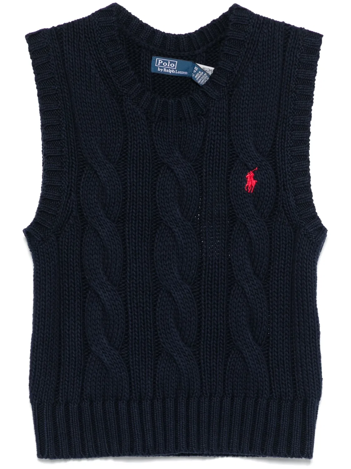 Polo Ralph Lauren Жилет с косами, синий