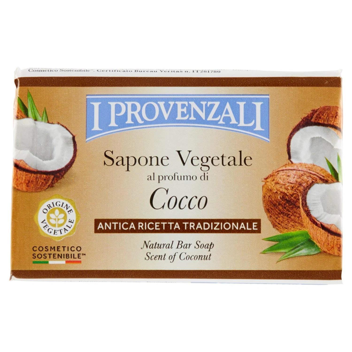 Мыло ручной работы I Provenzali, 150 г, Белый