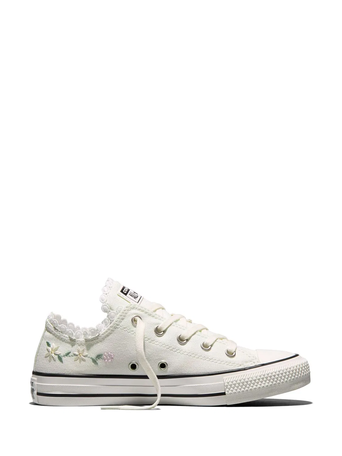 Кроссовки с цветочной вышивкой Chuck Taylor Converse, белый