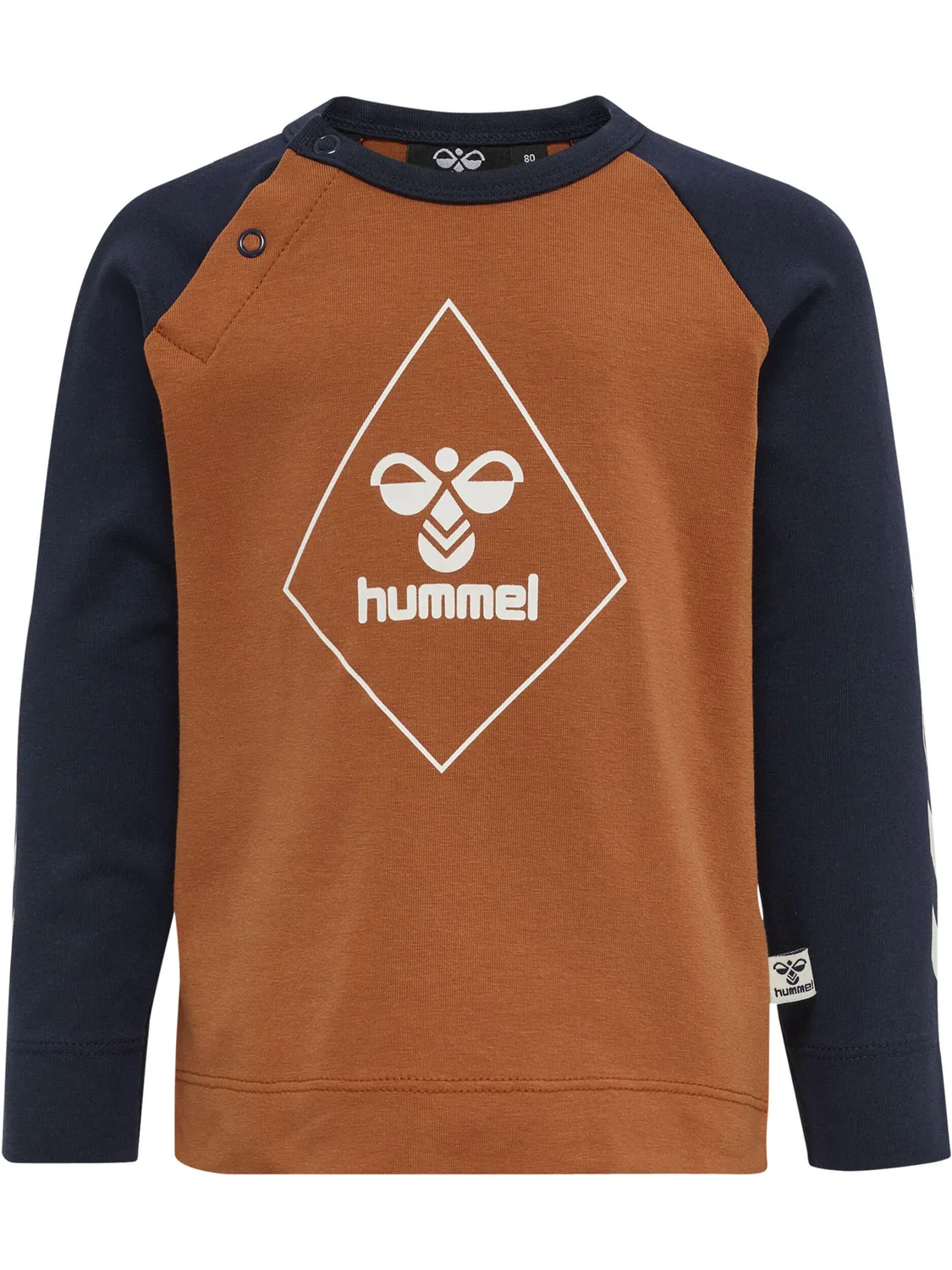 Детская футболка с длинным рукавом Hmlceasar Hummel, Braun Schieferbraun