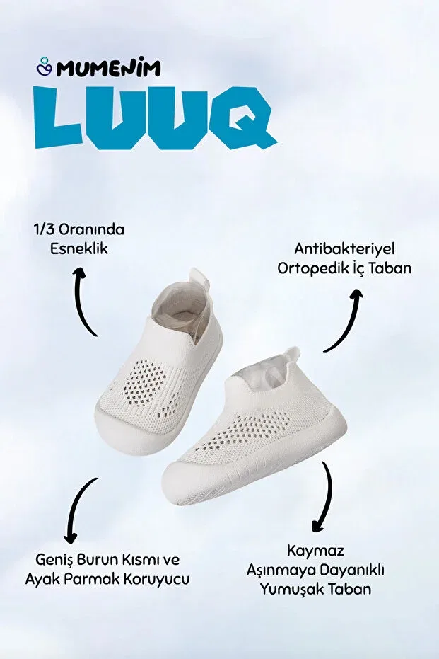 Детские ортопедические туфли с мягкой подошвой Mumenim, White — фото 2
