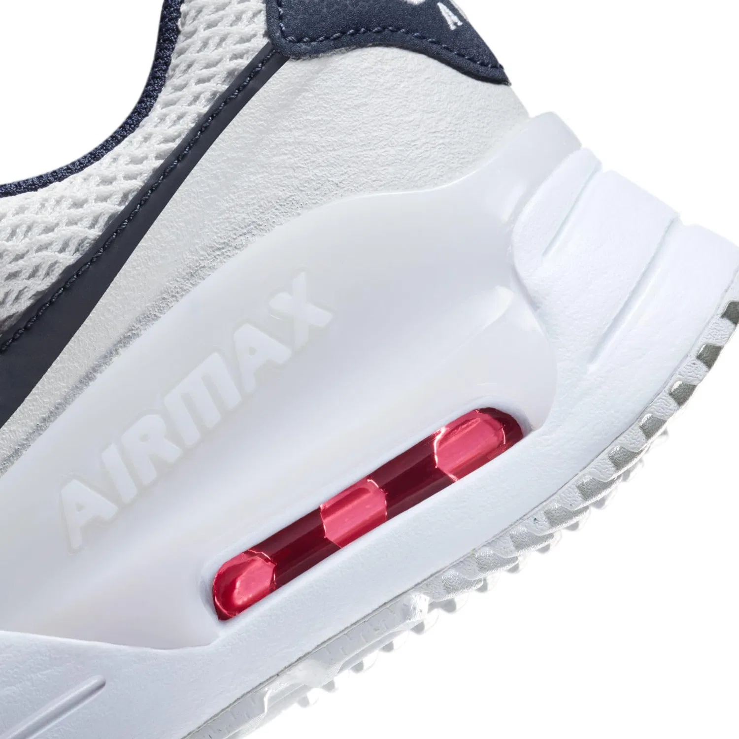 Детские кроссовки для мальчиков беговые Air Max Systm NIKE, White Obsidian Between Photon Powder — фото 4