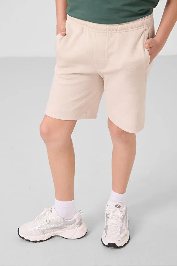 Детские шорты для мальчиков хлопковые комплект 2 шт Standard fit basic 2-pack beige-tile boy's shorts Tommy Life, Beige-Tile — фото 2