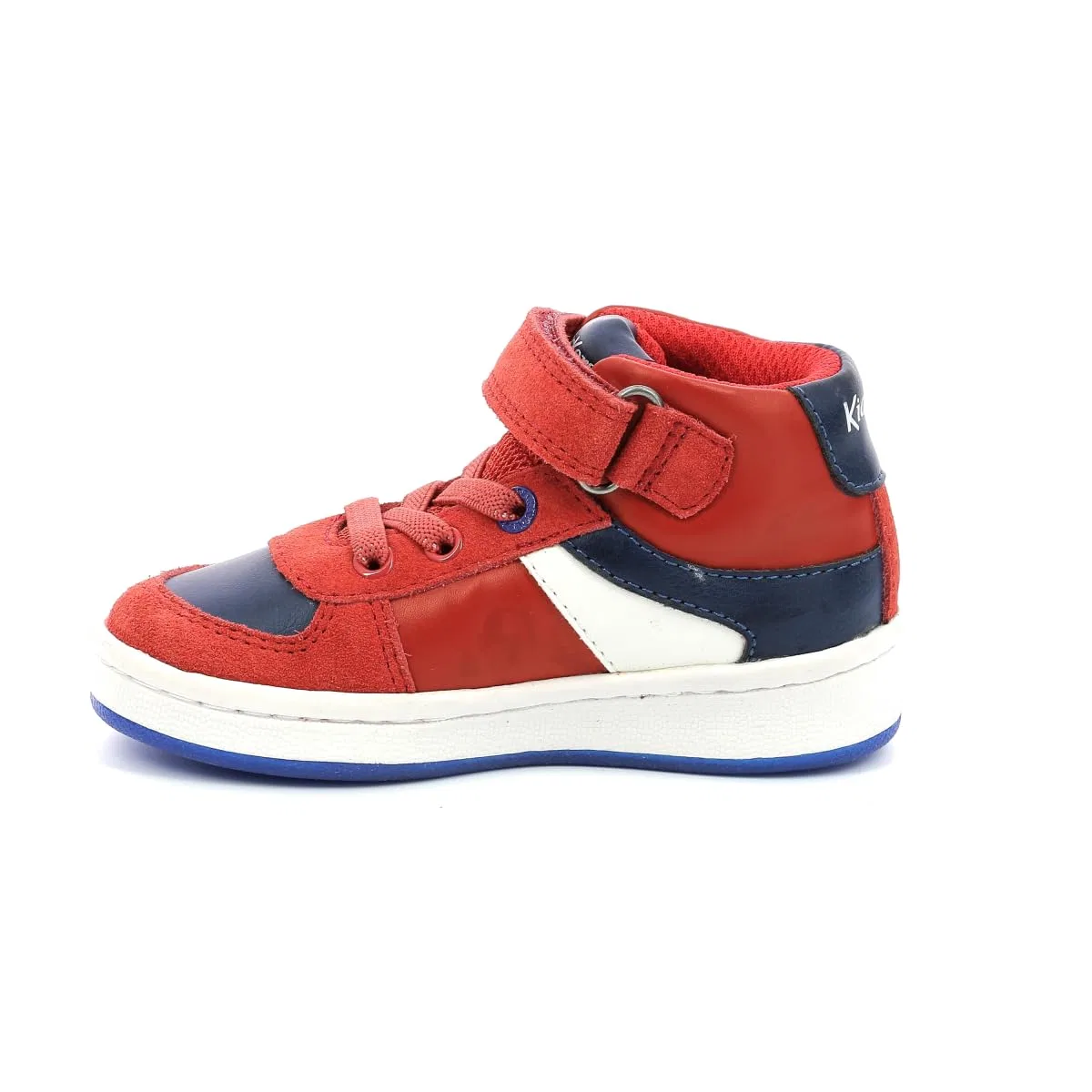 Детские кроссовки для мальчиков высокие Bilbon Bb Mid Kickers, Red Blue White — фото 4