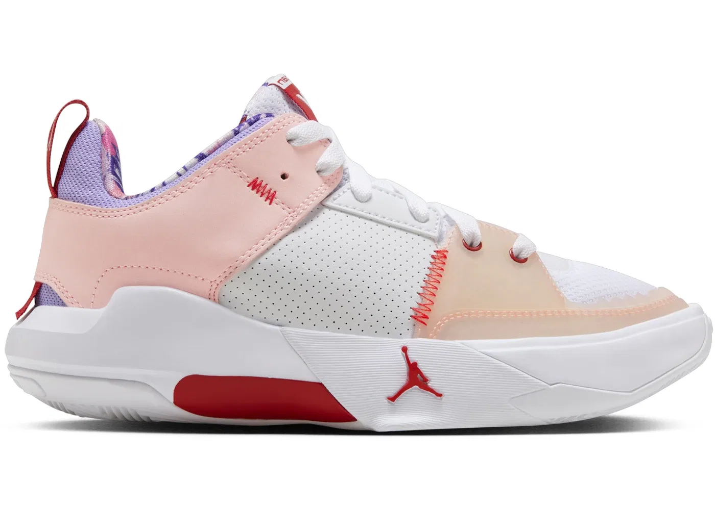 Детские кроссовки Lifestyle Jordan One Take 5 Jordan, White/Arctic Punch/Purple Pulse/University Red