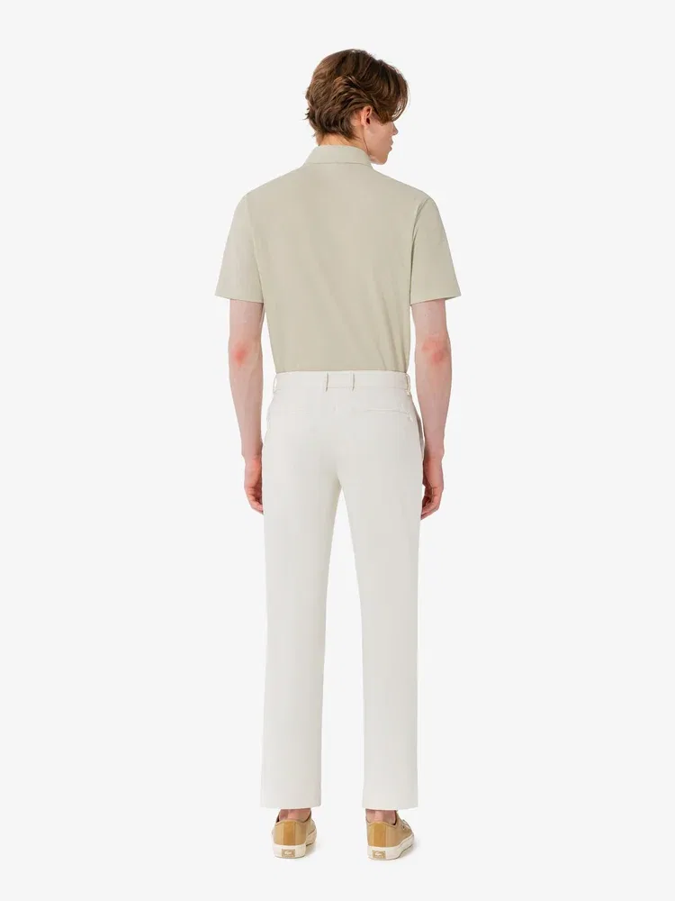 Брюки из фактурной ткани LACOSTE, Beige — фото 3