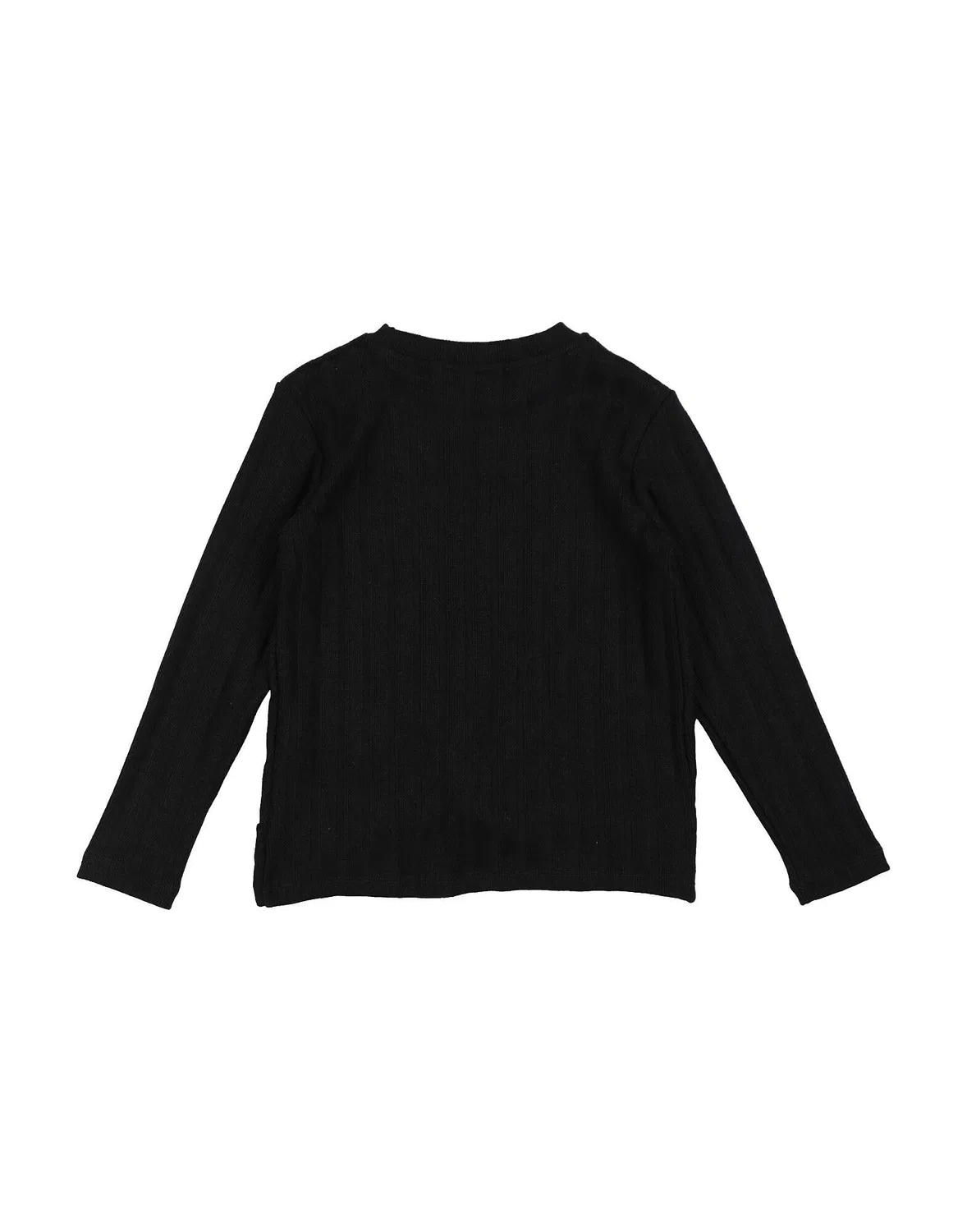 Джемпер с высоким воротом Ribbed-Knit Meilisa Bai, черный — фото 2