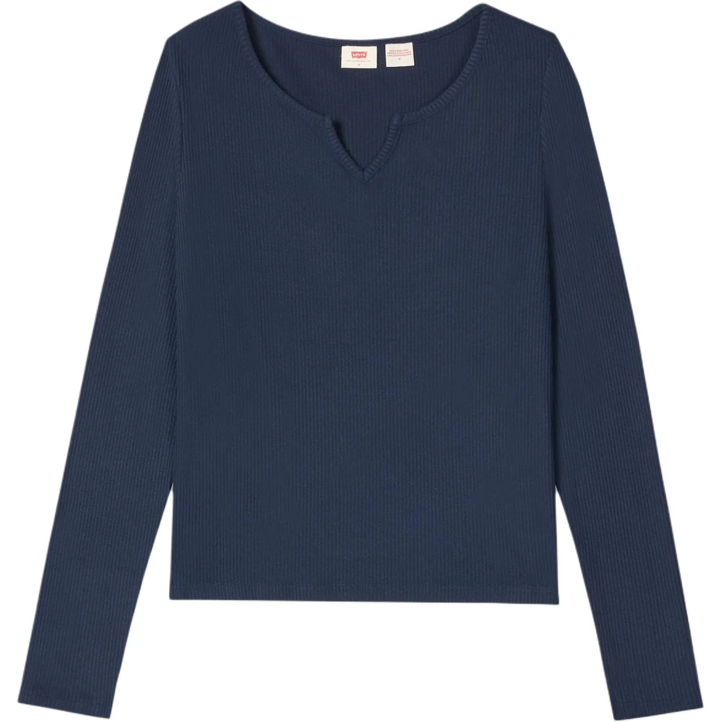 Женская футболка с V-образным вырезом прямого кроя Levis, Dark Blue