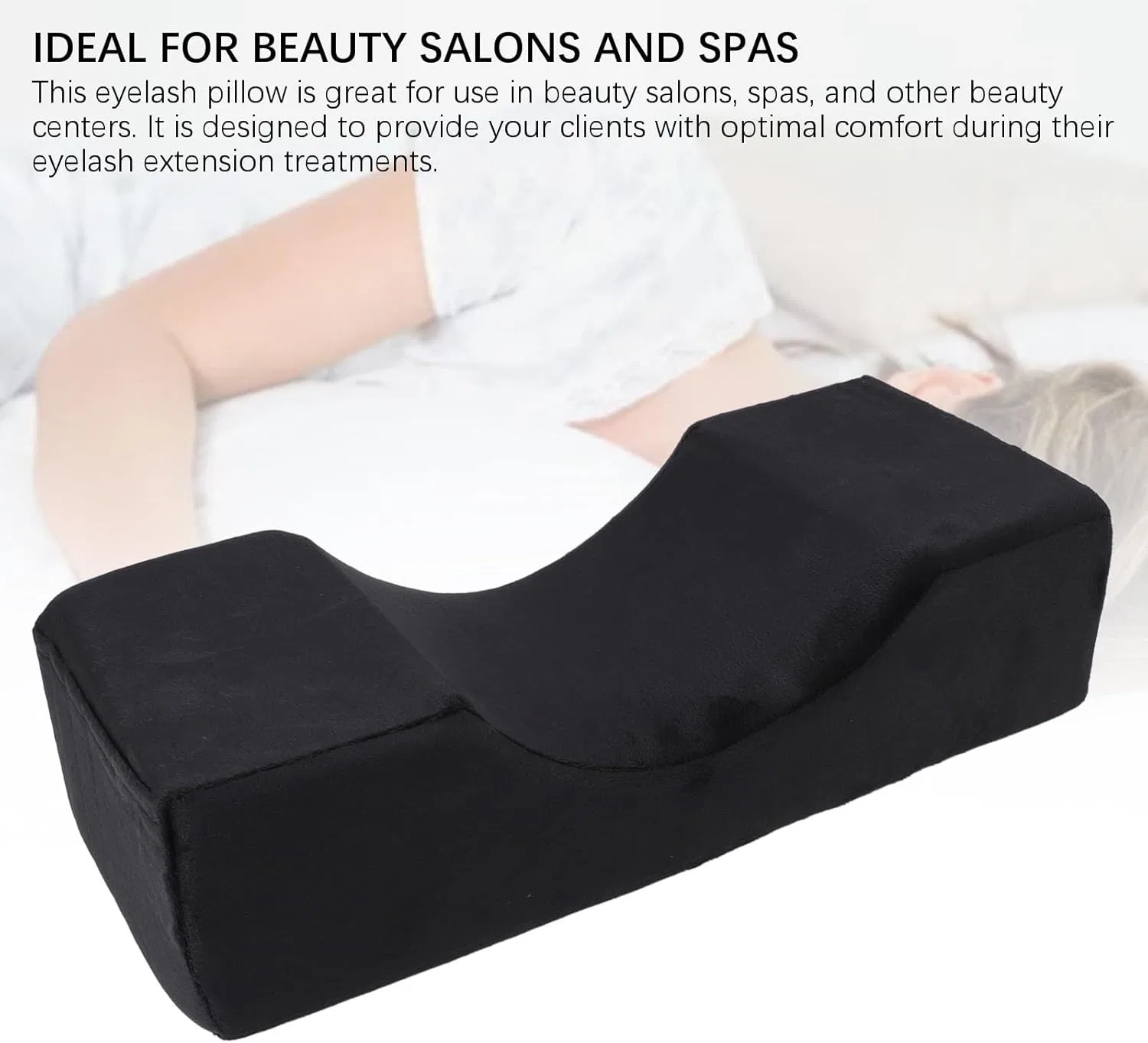 No brand Подушка для ресниц U-образная Fockety из Memory Foam, Schwarz — фото 3