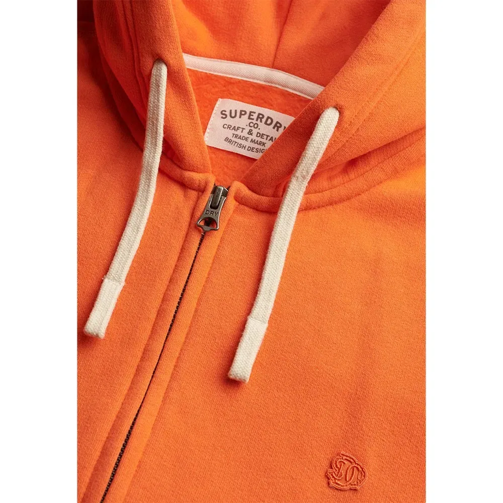 Худи на молнии Monogram Emb Superdry, оранжевый — фото 2