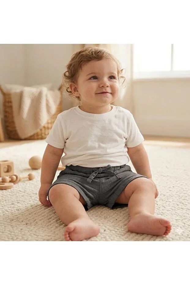Детские шорты для мальчиков хлопковые Baby, Gray