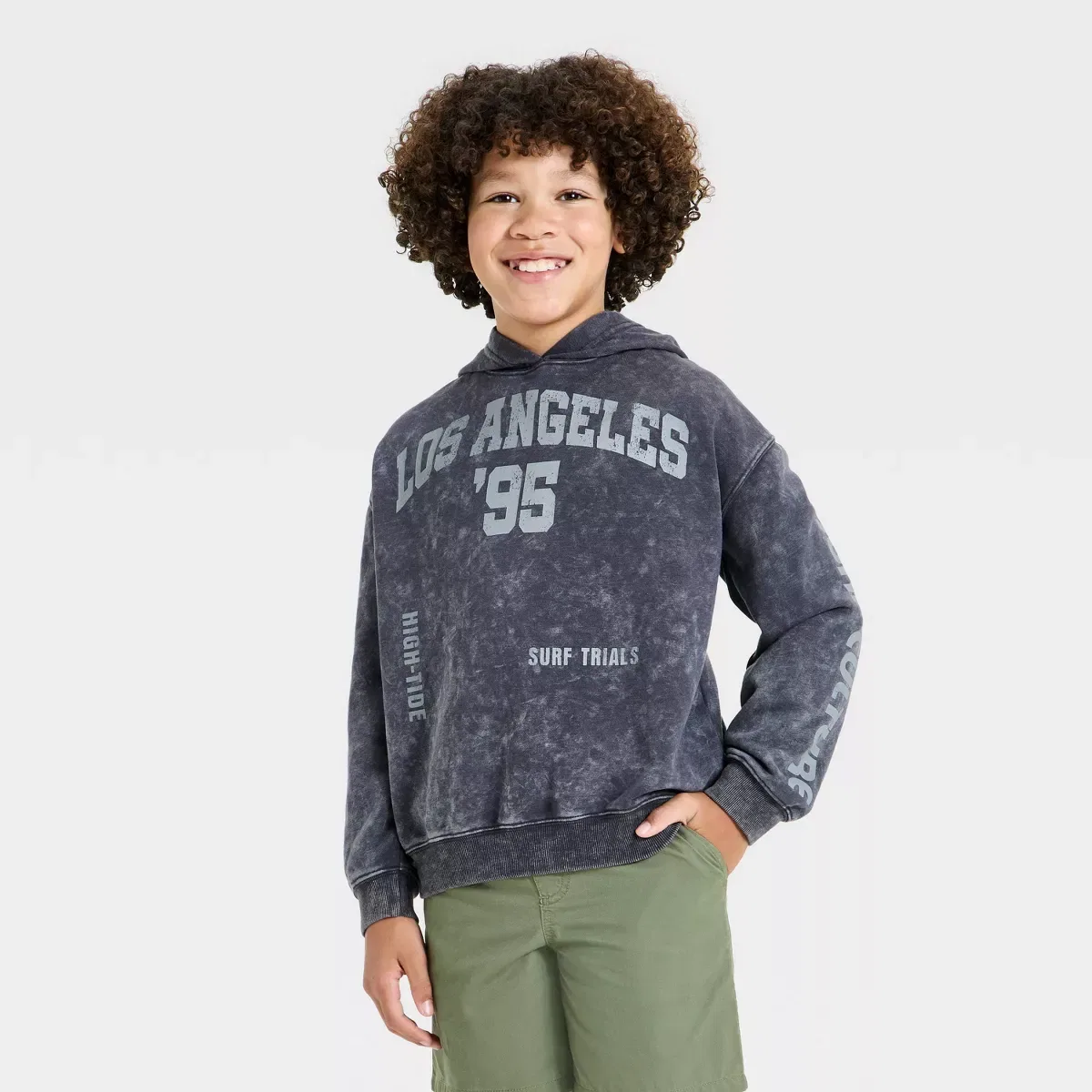 Детское худи с графическим принтом для мальчиков Grayson Threads Kids, Black