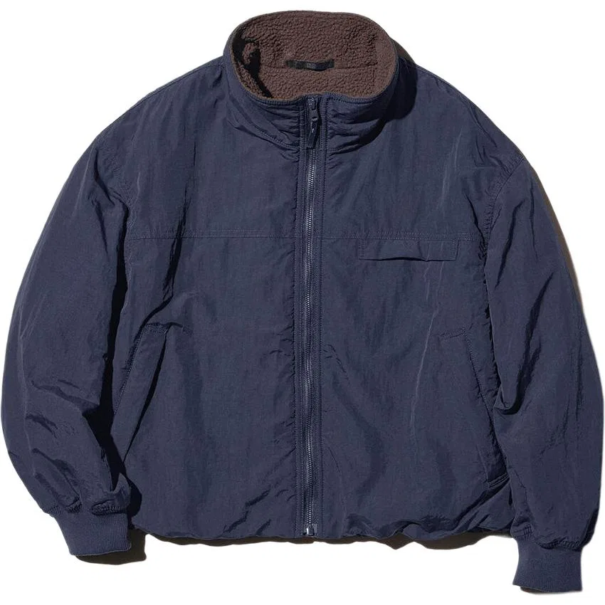 Унисекс куртка с воротником-стойкой Navy Blue UNIQLO