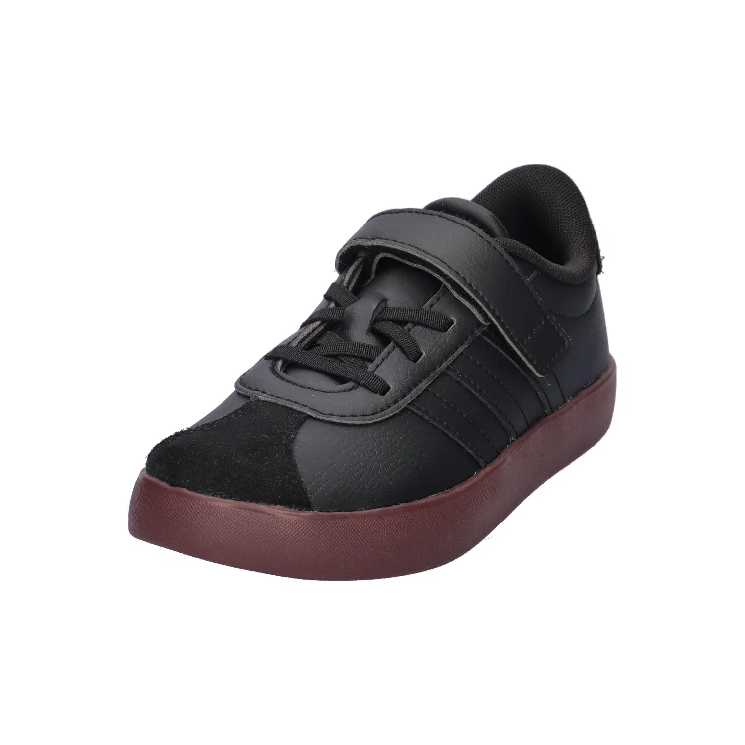 Детские кроссовки с верхом из искусственной кожи VL COURT 3.0 EL C Adidas, Schwarz Rot — фото 4