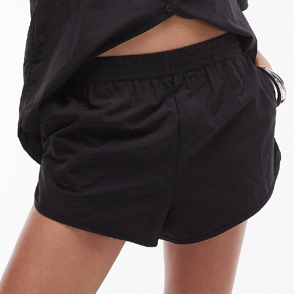 

Шорты Topshop Nylon Runner, черный